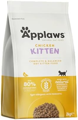 2 Kg Applaws Alimento Seco Natural sin Granos para Gatitos Pollo Natural por 12.39€