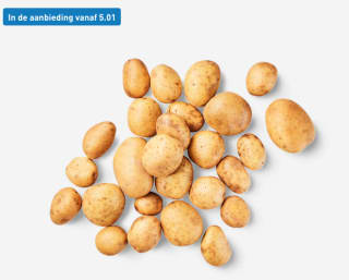 10 kilo Kruimige aardappelen voor €2,19 bij de Aldi