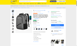 Mochila antirrobo Matein 1035 por $229 | Mercado Libre
