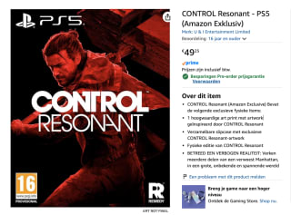 Control Resonant - PS5 voor €49,25 bij Amazon