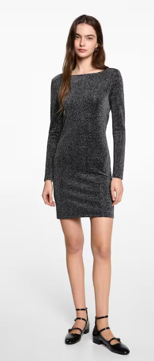 Vestido lúrex espalda abierta por 6.99€