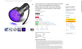 Lámpara de Luz Negra UV 395nm 51 LED por $214 | Oferta Amazon