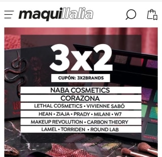 3×2 en Multimarcas desde Maquillalia.