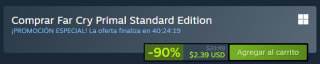Far Cry Primal Standard Edition por $60 | Descuento Steam