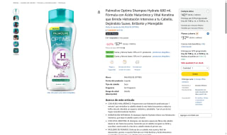 Shampoo Palmolive 680ml por $38 | Oferta Amazon