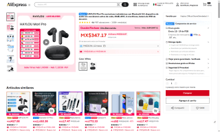 Audífonos Haylou Mori Pro por $182 | AliExpress