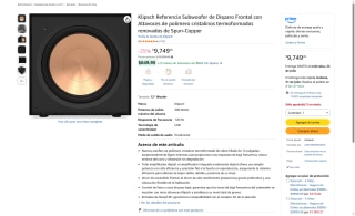 Subwoofer Activo Klipsch R-121SW 12" por $9,749 | Oferta Amazon