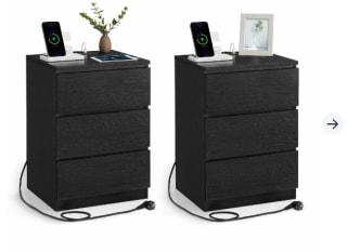 VASAGLE Nachtkastje, set van 2,voor €63,99 dmv code bij Songmics