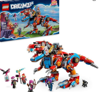 Set LEGO DREAMZzz 2 en 1 Dinosaurio Robot C-Rex de Cooper Pterodáctilo por 47.99€