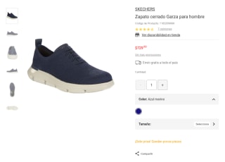Zapato SKECHERS Garza por $729 | Liverpool