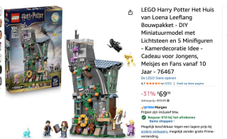 LEGO Harry Potter Het Huis van Loena Leeflang voor €59 bij Amazon