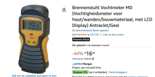 Brennenstuhl Vochtmeter MD voor €16,26 bij Amazon