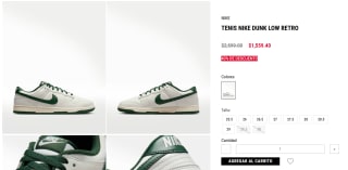 Tenis Nike Dunk Low Retro por $1,559 | Oferta TAF