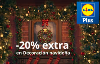 20% EXTRA descuento decoración Navidad en Lidl grandes ofertas