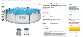Bestway Steel Zwembadset voor €89