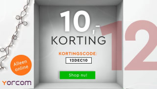 10% korting bij besteding vanaf €95 bij Yorcom