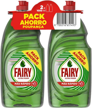 Fairy Ultra Original Lavavajillas 2x1250ml por 8,56€