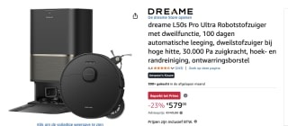 dreame L50s Pro Ultra Robotstofzuiger voor €588,73 met Amazon prime in Duitsland