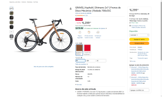 Bicicleta GRAVEL Asphalt por $5,799 | Oferta Amazon