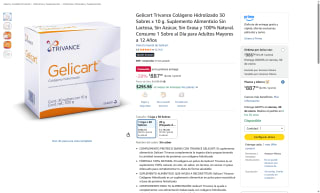 Gelicart Trivance Colágeno Hidrolizado 30 Sobres por $888 | Amazon