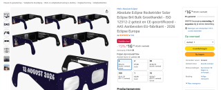 Absolute Eclipse Rocketrider eclipsbril voor €16,14