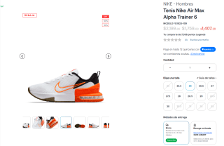 Tenis Nike Air Max Alpha Trainer 6 por $1,407 | InnovaSport