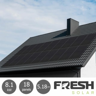 Fresh Solar 8.1kW Solar PV System [18 Panels] with 5.18kW Fox Battery - Fully Instal