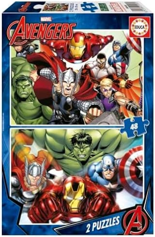 Los Vengadores Puzzle 2x48 Piezas por 6.59€