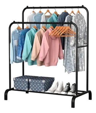 Perchero Doble Varilla 146cm por $279 | Oferta Mercado Libre