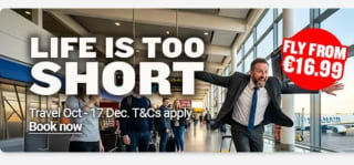 Vuelos desde 16.99€ con Ryanair