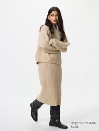 Dames 3D Knit Soufflé Rok voor €9,90 bij uniqlo