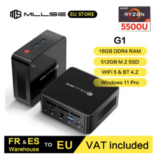 MLLSE G1 Mini PC AMD Ryzen5 5500U voor €193,16 dmv code bij ALiexpress