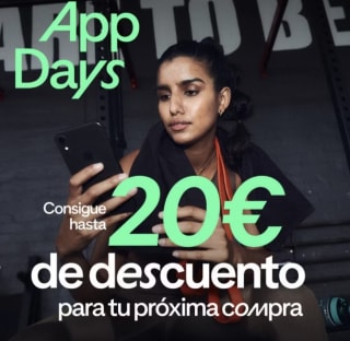 Decathlon hasta 20€ descuento haciendo al compra pro la APP