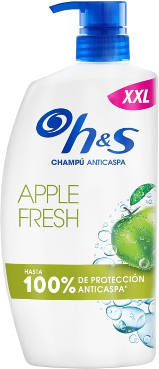 2 botes H&S Apple Fresh Champú Anticaspa 1000ml con Dispensador por 13.97€
