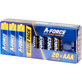 20 stuks A-Force batterijen AA voor 2,49 euro