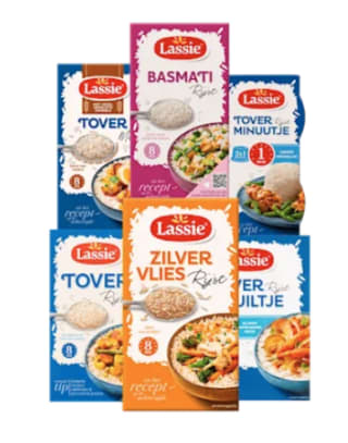 Lassie Alle pakken à 250-400 gram voor €0,99 bij de Plus