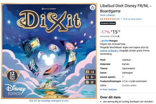 Libellud - Dixit Disney – Creatief Bordspel voor €15,19 bij Amazon
