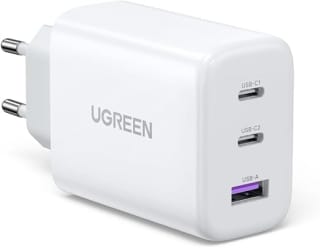 UGREEN USB C oplader 65W USB C Charger 3-poorts voor €17,99 bij Amazon