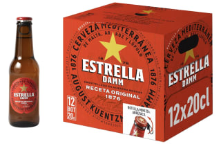 Estrella Damm Pack 12 Botellas por 5,48€