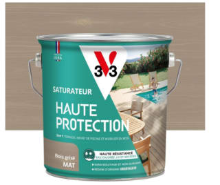 Saturateur bois extérieur Bois grisé mat à 19,90€