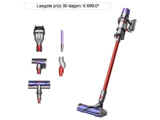 DYSON V15 Origin Steelstofzuiger Nikkel/Rood voor €444 bij de Mediamarkt