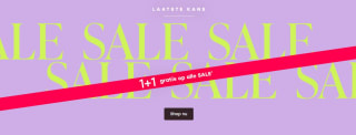 1+1 gratis op de sale van Lucardi