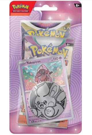 Pack 2 Boosters Pokémon et carte Tokopiyon à 12,99€