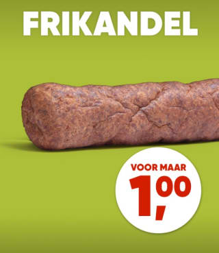 Frikandel voor €1 bij Kwalitaria