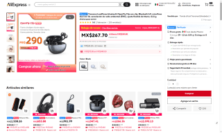 Audífonos Tronsmart OpenFly Clip por $201 | Oferta AliExpress