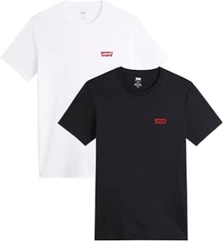 Lot de 2 T-shirts Levi's Crewneck Graphic Homme à 19,51€