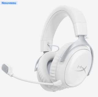 Casque HyperX Cloud III S Wireless - Blanc à 149,95€