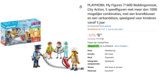 PLAYMOBIL My Figures 71400 Reddingsmissie, City Action voor €8,55 bij Amazon