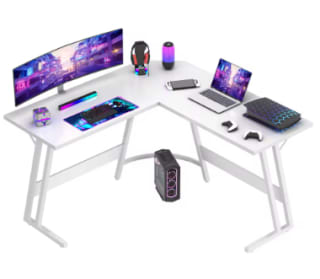 Devoko-escritorio para juegos esquinero para Gamer, 130x130cm por 56.74€