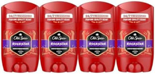 Old Spice Rockstar Desodorante en Barra para Hombre Sin Aluminio, 4x50ml por 10.99€